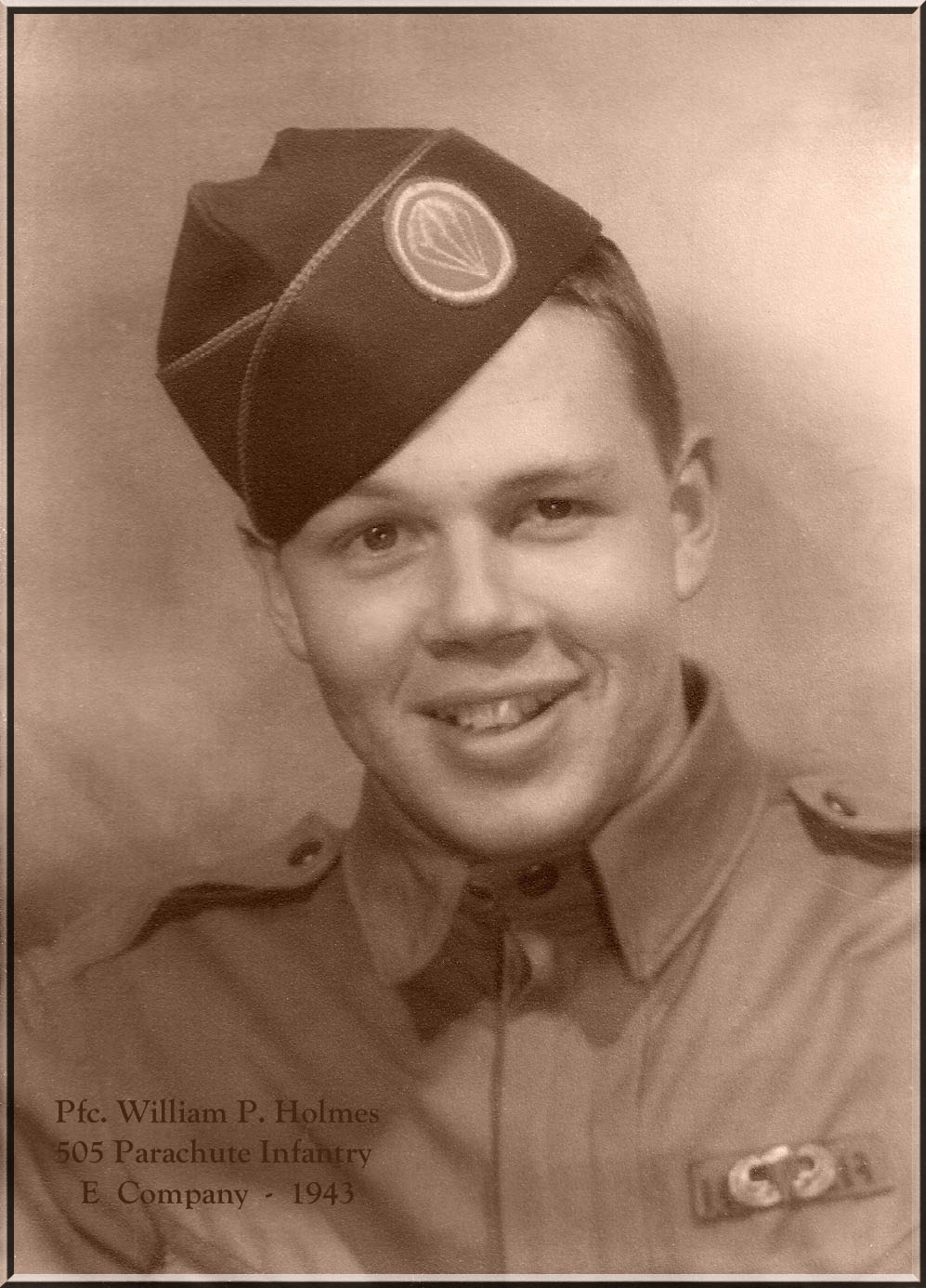 William P Holmes - E company - KIA October 23 1944 in Holland - Bronze Star with oak leaf cluster